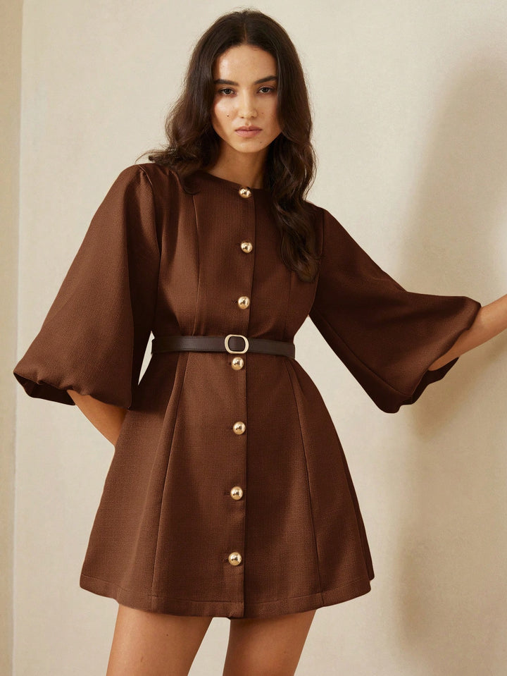 Rochie mini SHEIN, maro