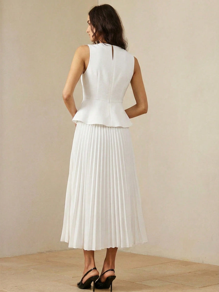 Rochie maxi SHEIN, alb