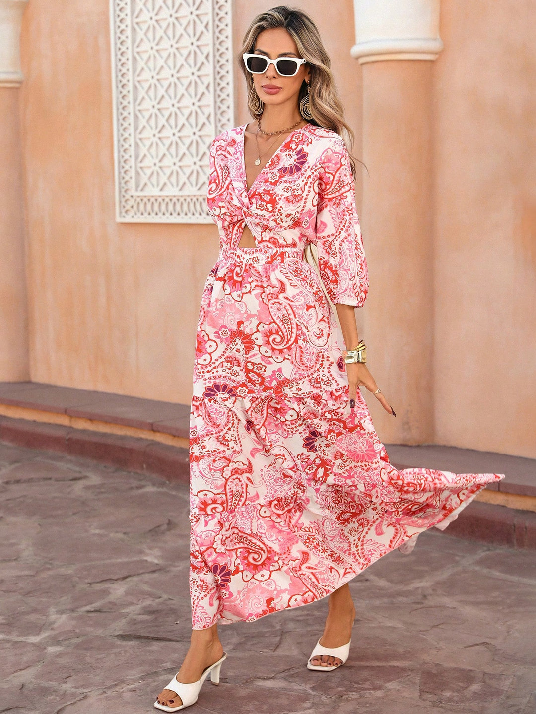 Rochie maxi SHEIN, roz