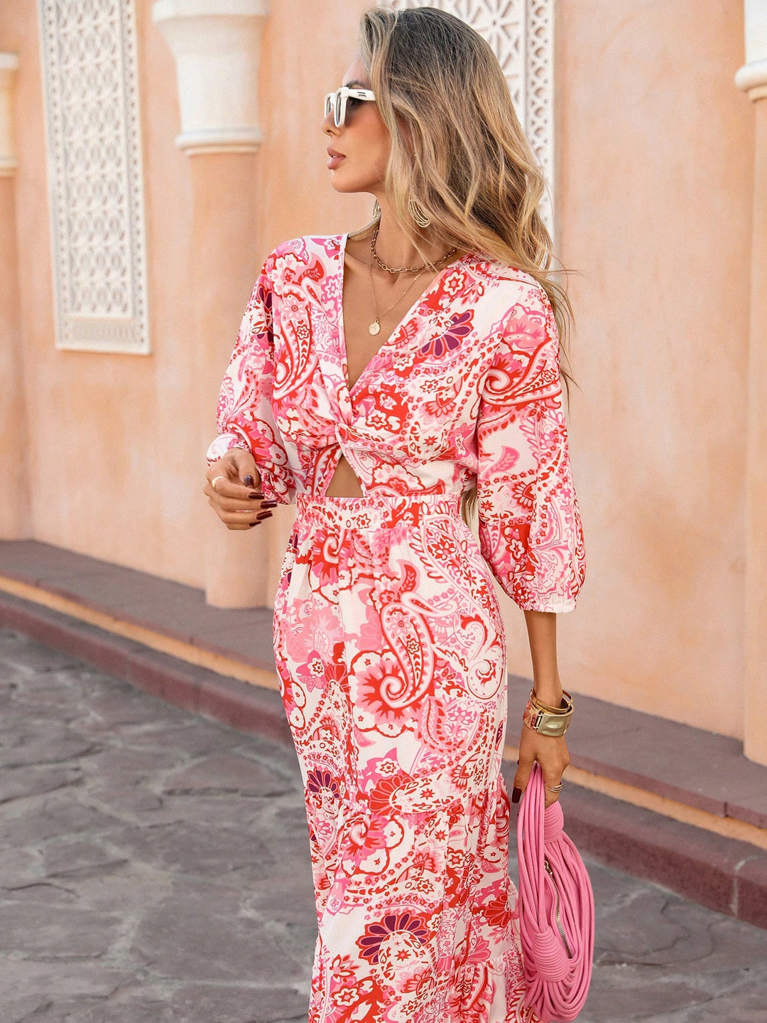 Rochie maxi SHEIN, roz