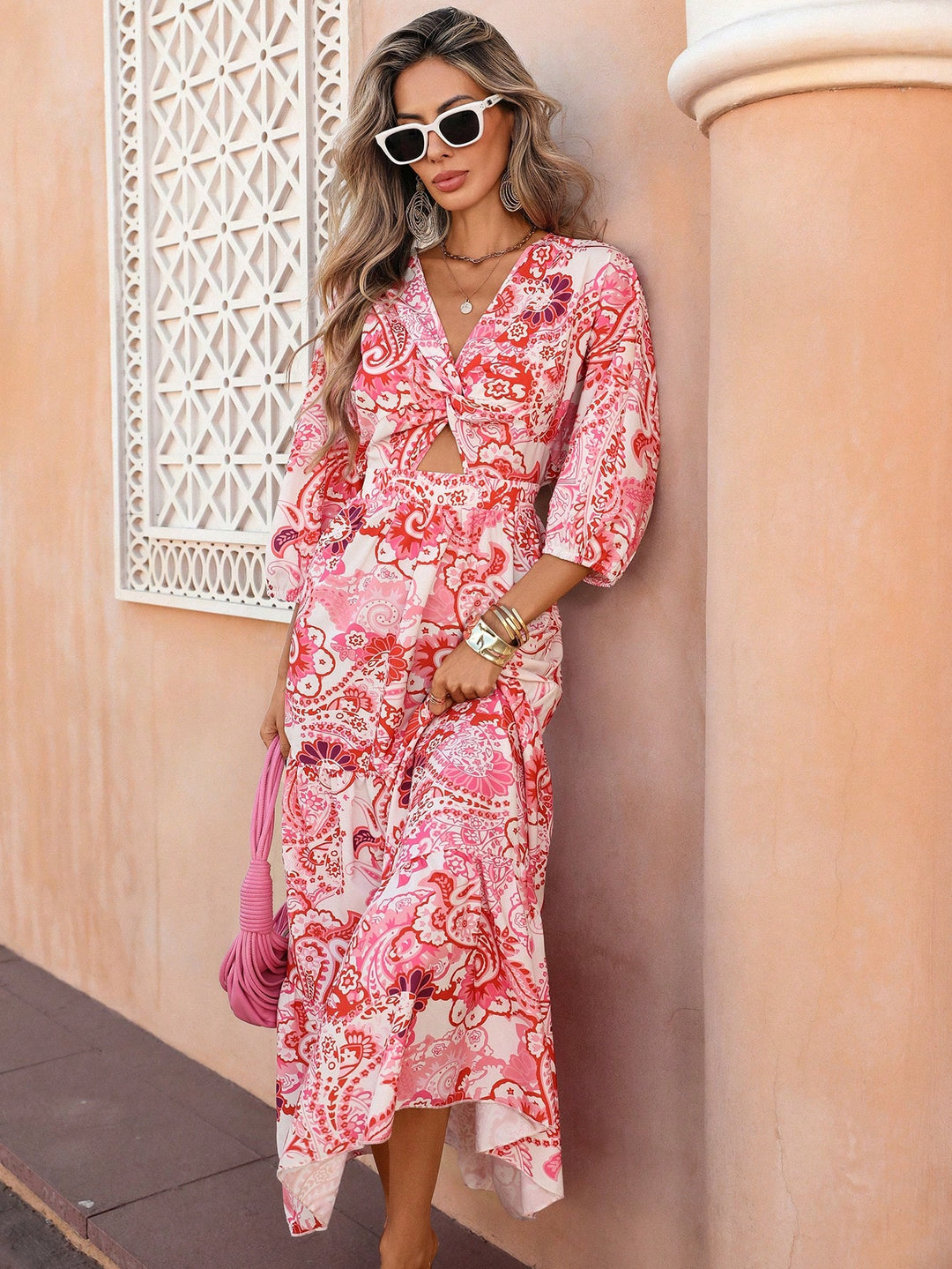 Rochie maxi SHEIN, roz