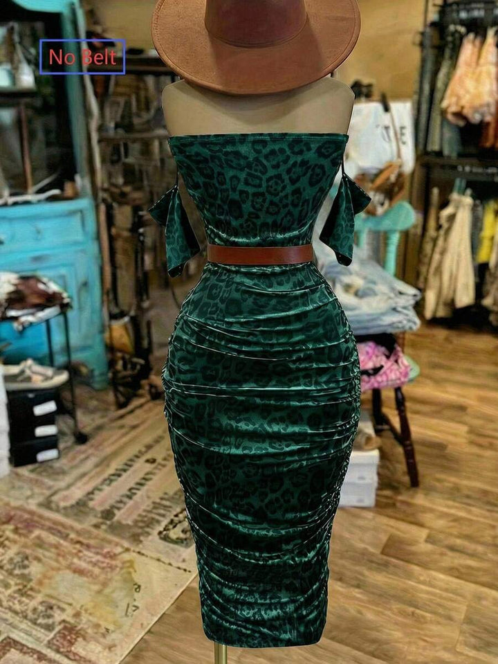 Rochie midi SHEIN, verde