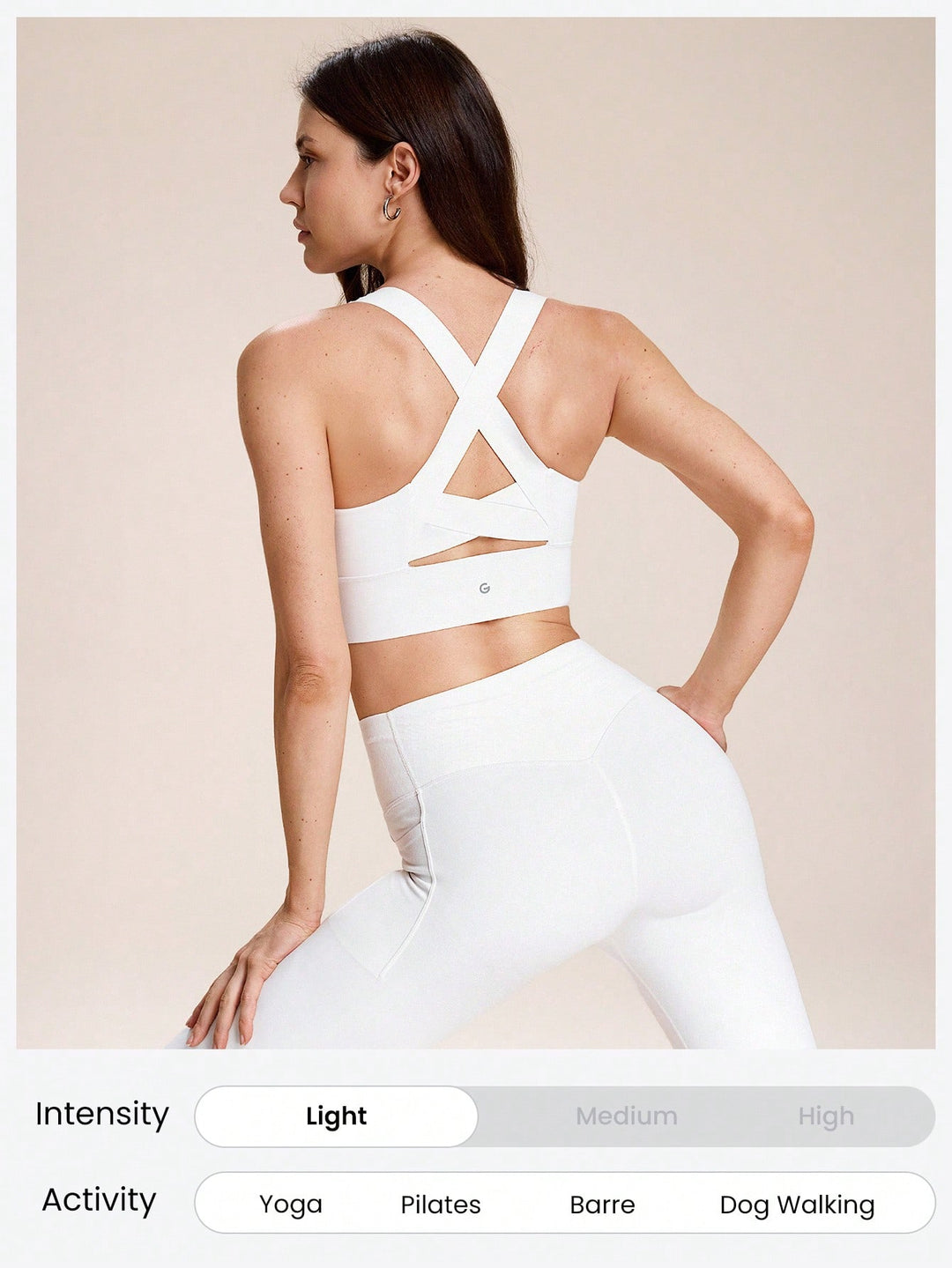 Bustieră sport SHEIN, alb