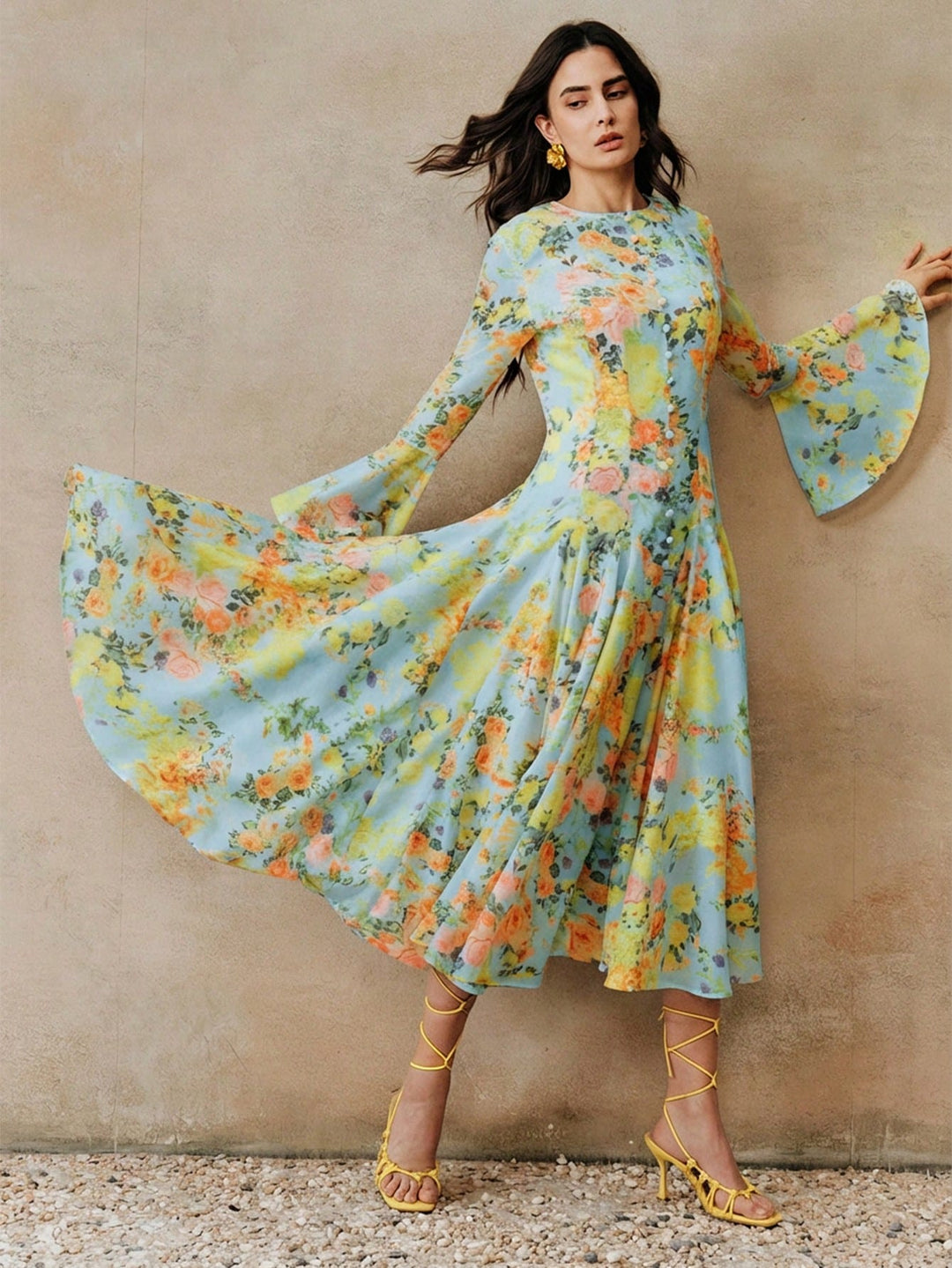 Rochie maxi SHEIN, albastru