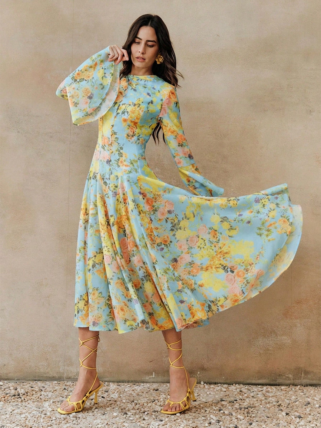 Rochie maxi SHEIN, albastru