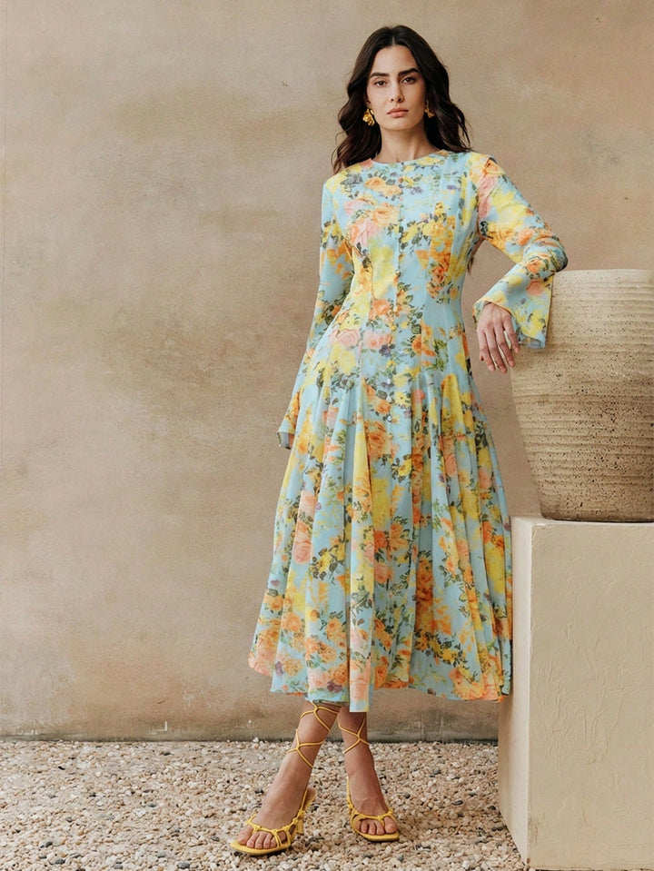 Rochie maxi SHEIN, albastru
