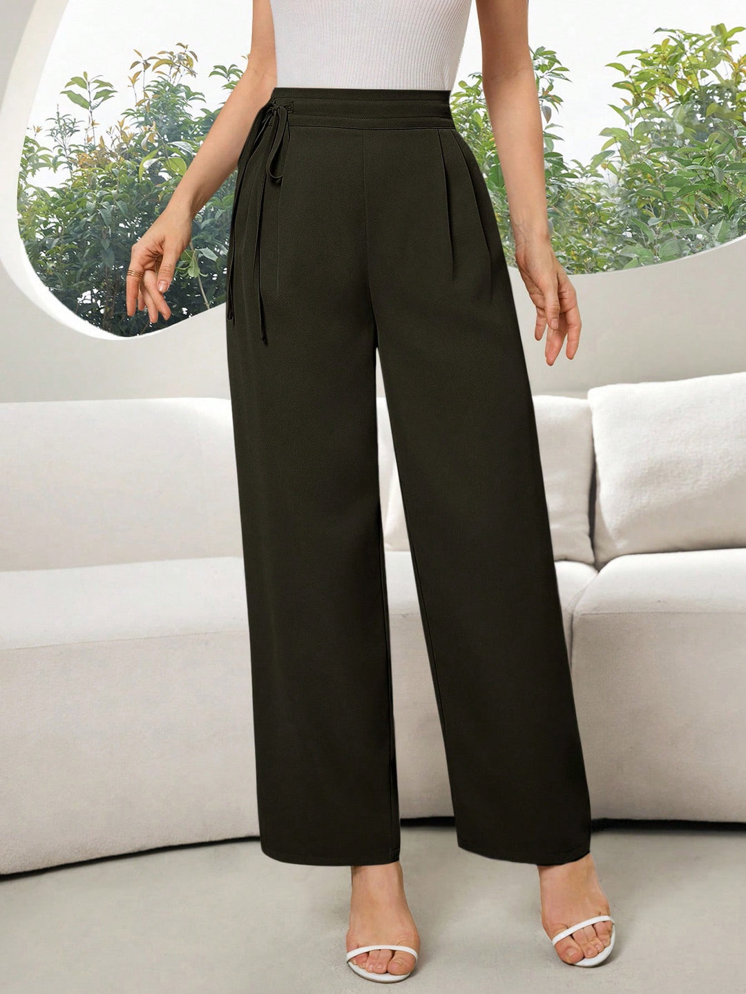 Pantaloni SHEIN, kaki