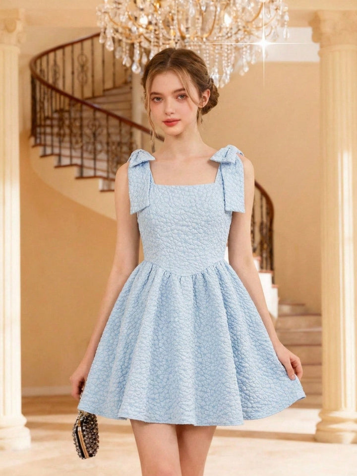 Rochie fără mâneci SHEIN, albastru