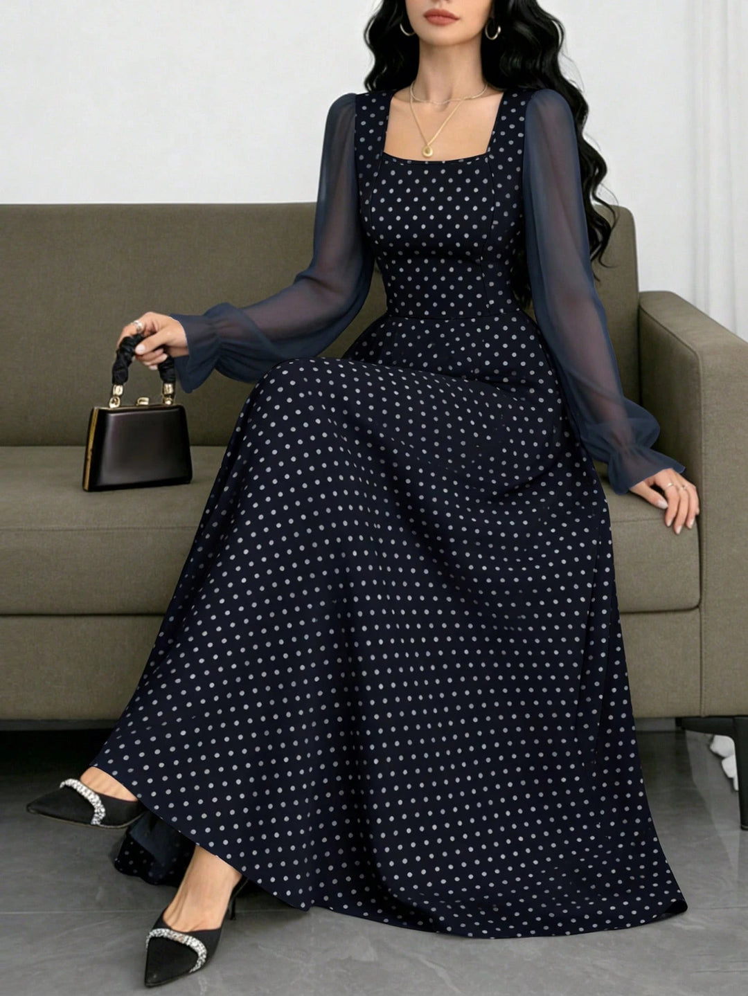 Rochie maxi SHEIN, mix culori