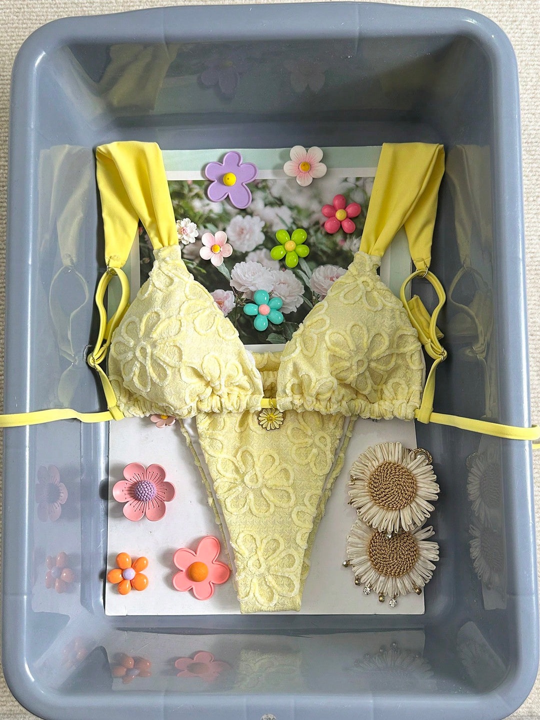 Set bikini SHEIN, galben