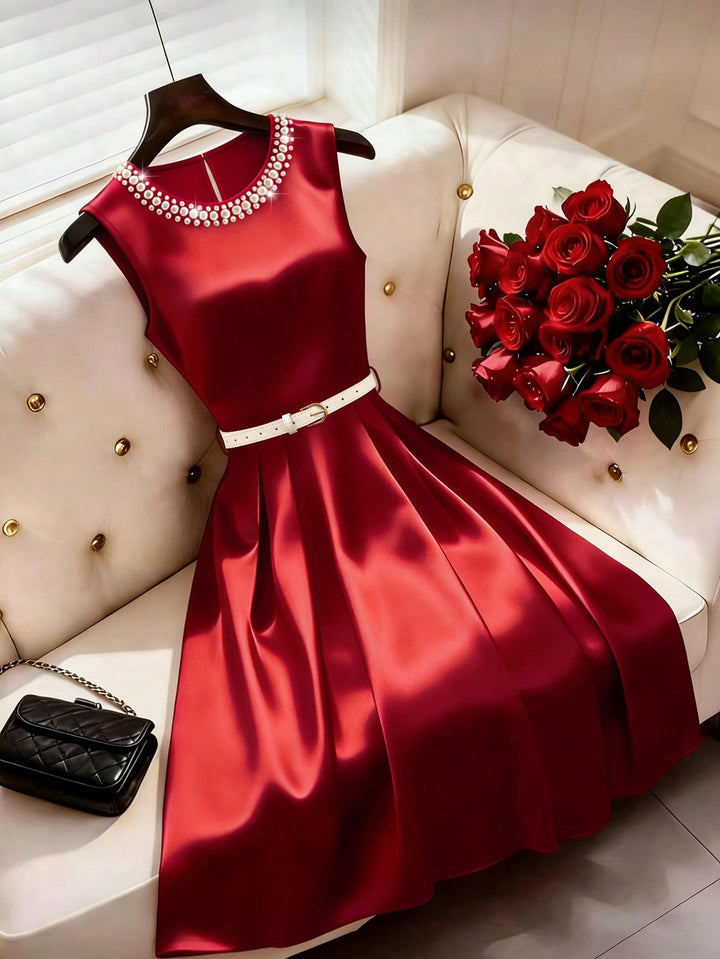 Rochie midi SHEIN, roșu