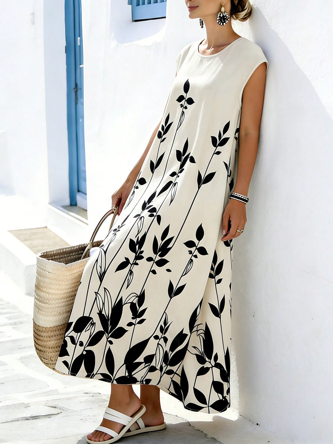 Rochie maxi SHEIN, bej