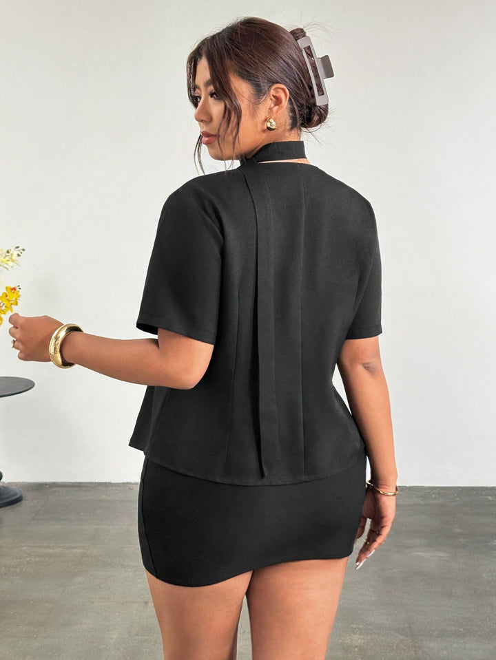 Sacou SHEIN, negru