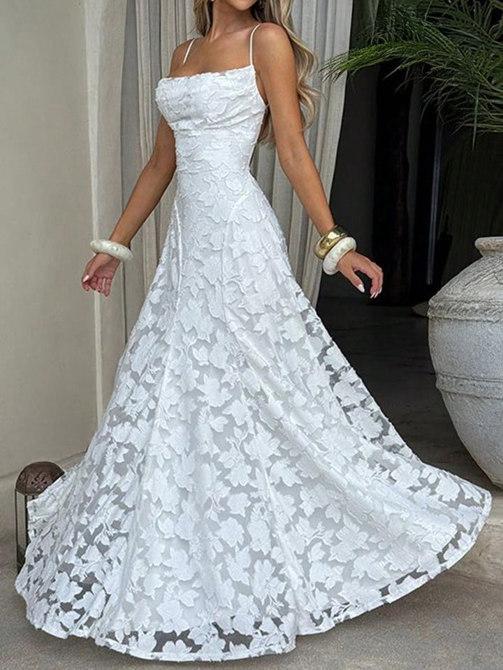 Rochie maxi SHEIN, alb