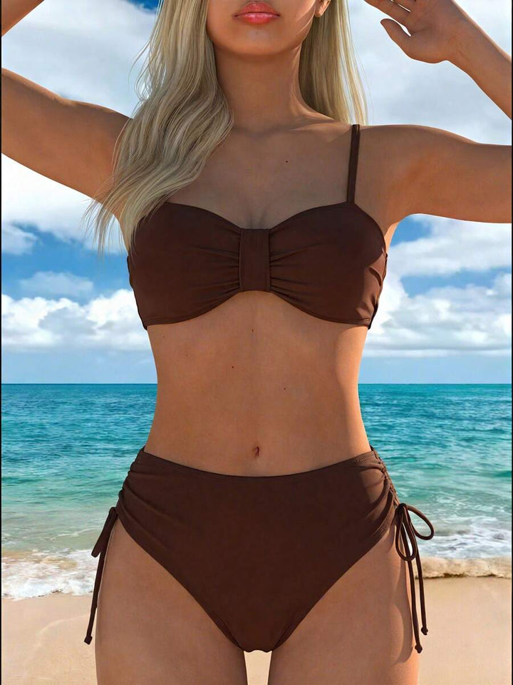 Costum de baie SHEIN, maro