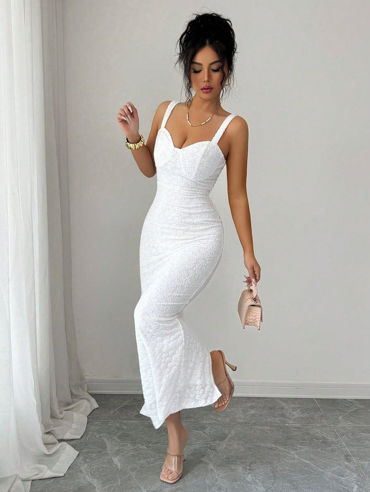 Rochie maxi SHEIN, alb