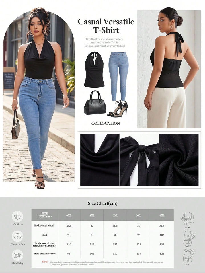 Top SHEIN, negru