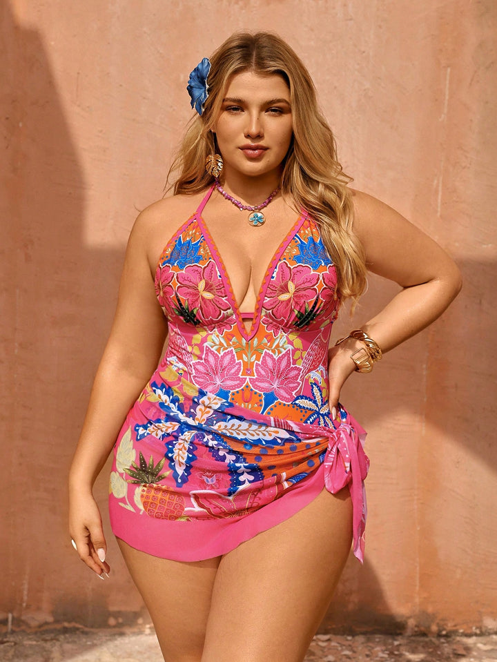 Costum de baie SHEIN, mix culori