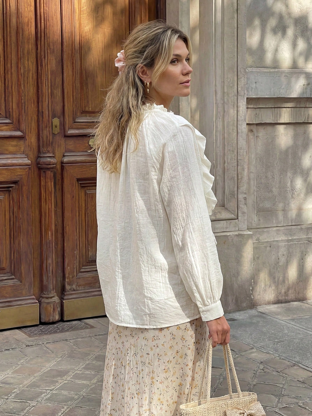 Top SHEIN, portocaliu