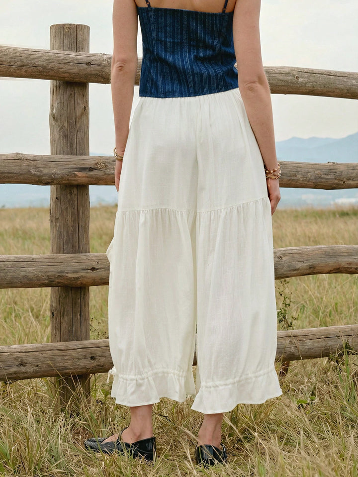 Pantaloni SHEIN, alb