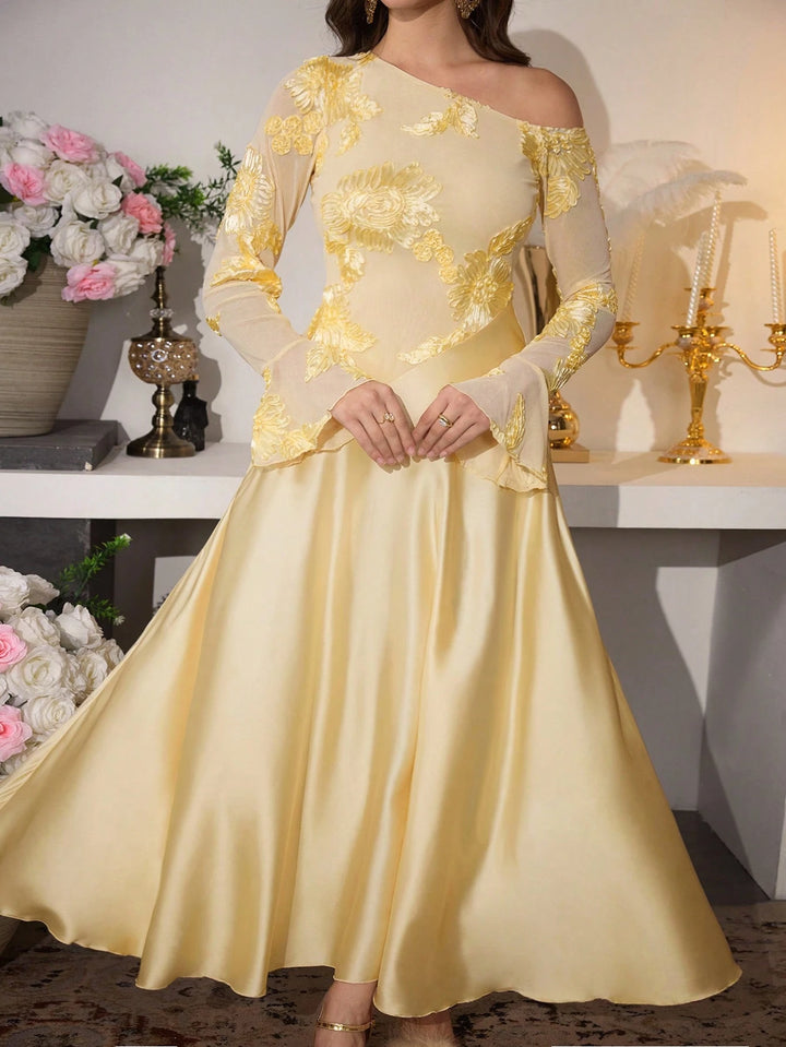 Rochie maxi SHEIN, galben