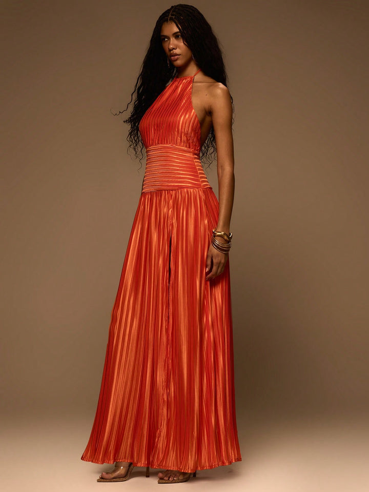 Rochie maxi SHEIN, portocaliu