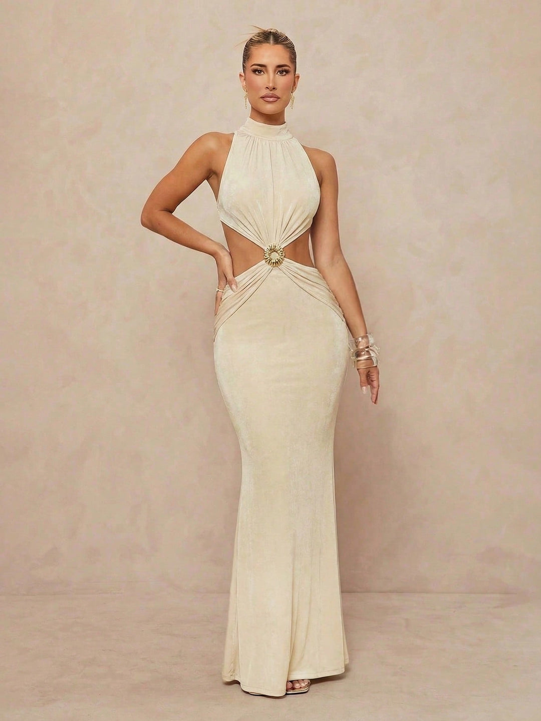 Rochie midi SHEIN, portocaliu