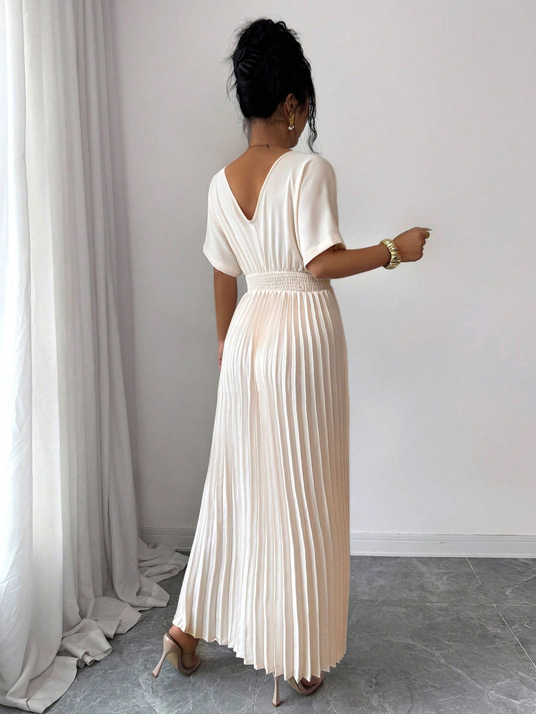 Rochie midi SHEIN, portocaliu