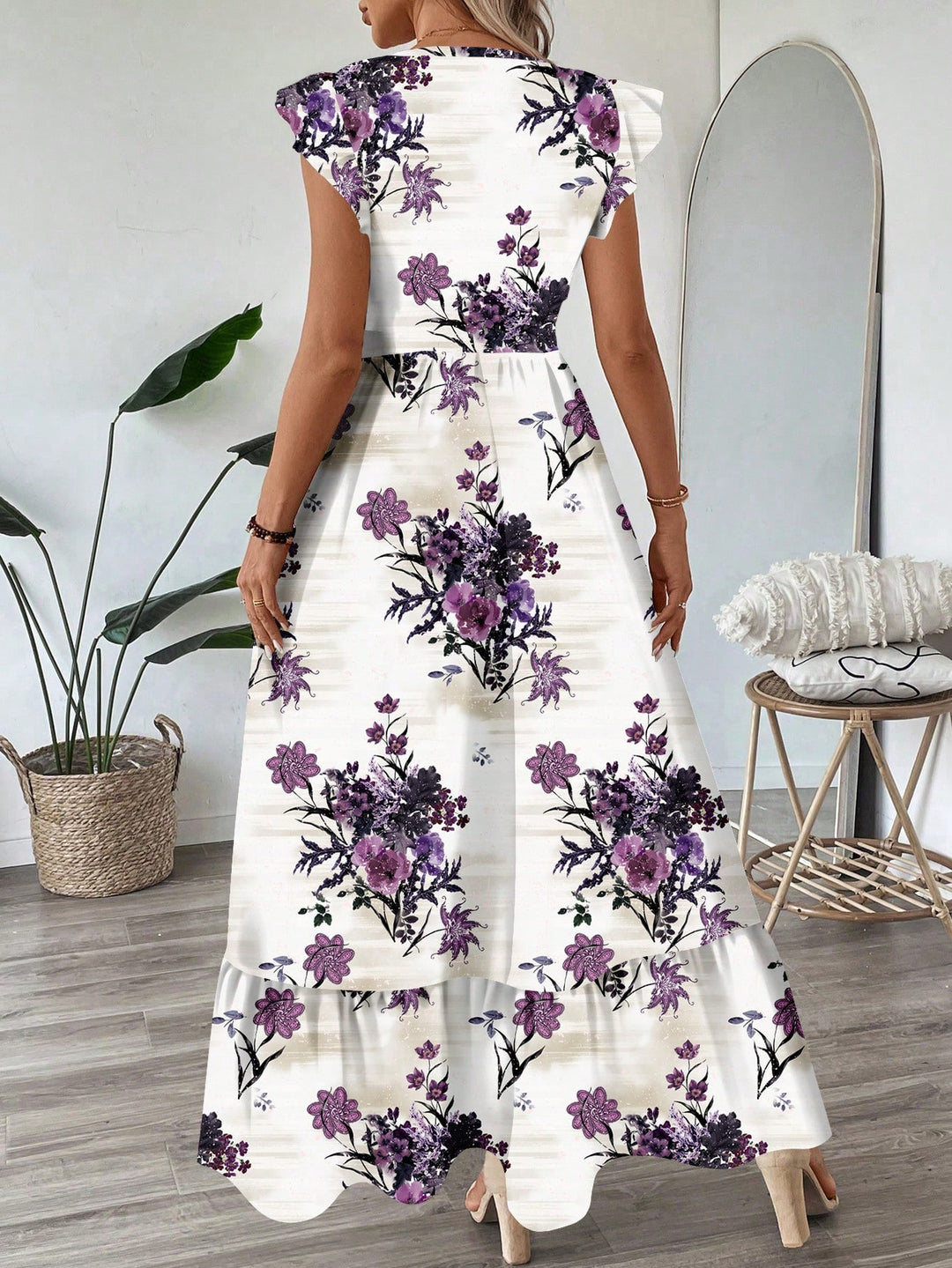 Rochie maxi SHEIN, mix culori