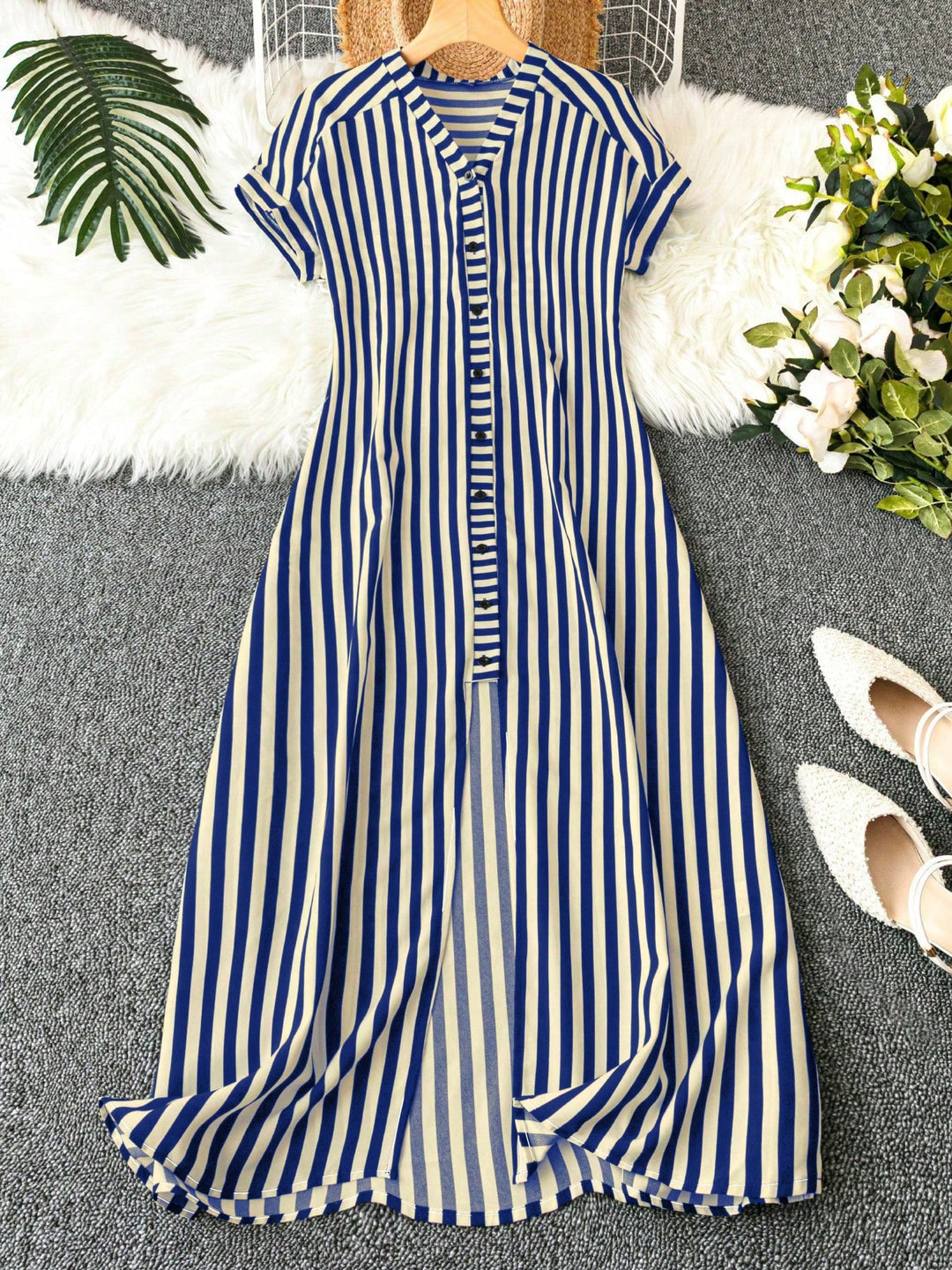 Rochie maxi SHEIN, albastru