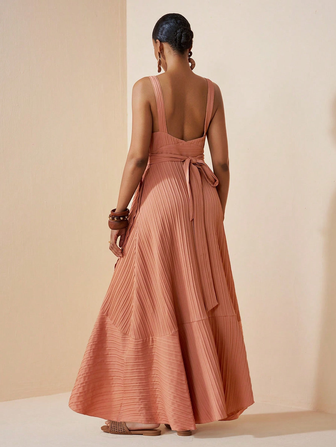 Rochie maxi SHEIN, kaki