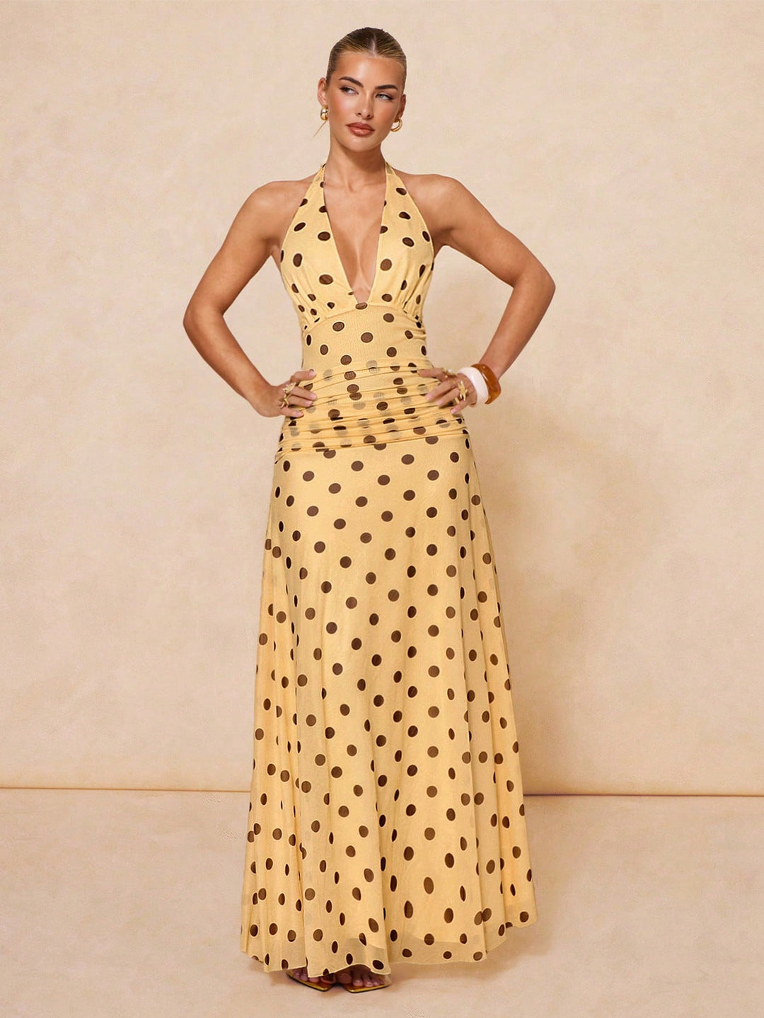Rochie maxi SHEIN, galben