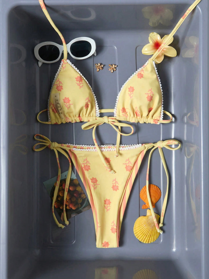 Set bikini SHEIN, galben