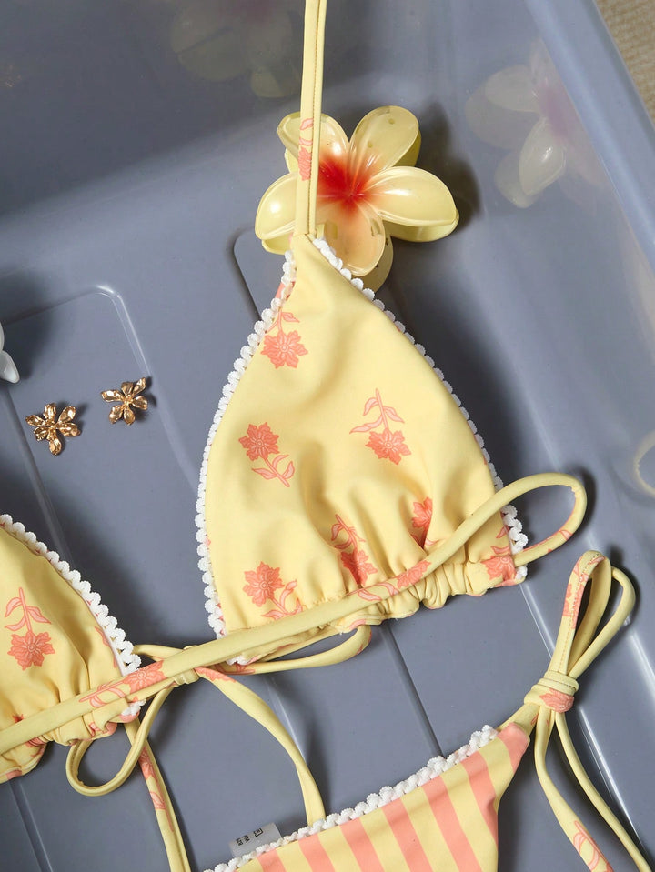 Set bikini SHEIN, galben