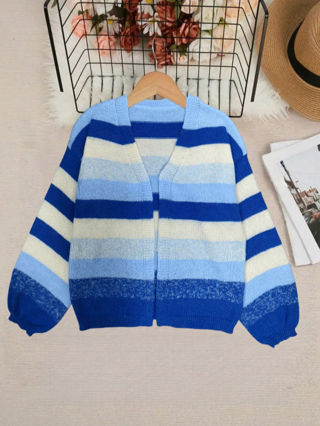 Cardigan SHEIN, albastru