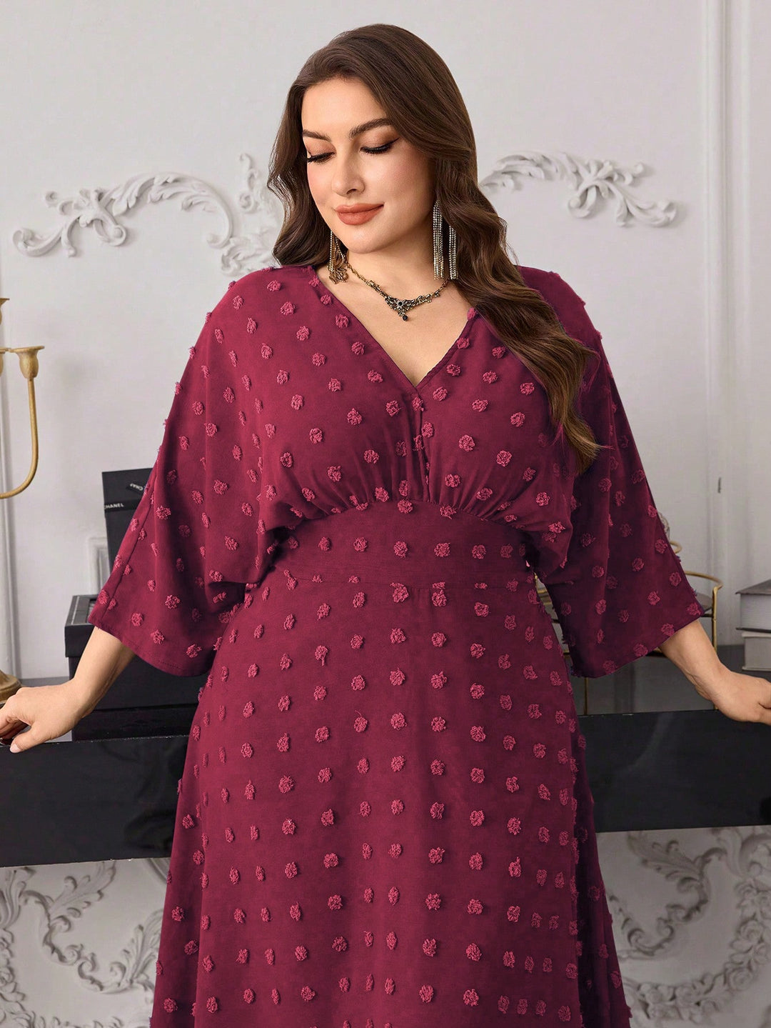 Rochie SHEIN, vișiniu