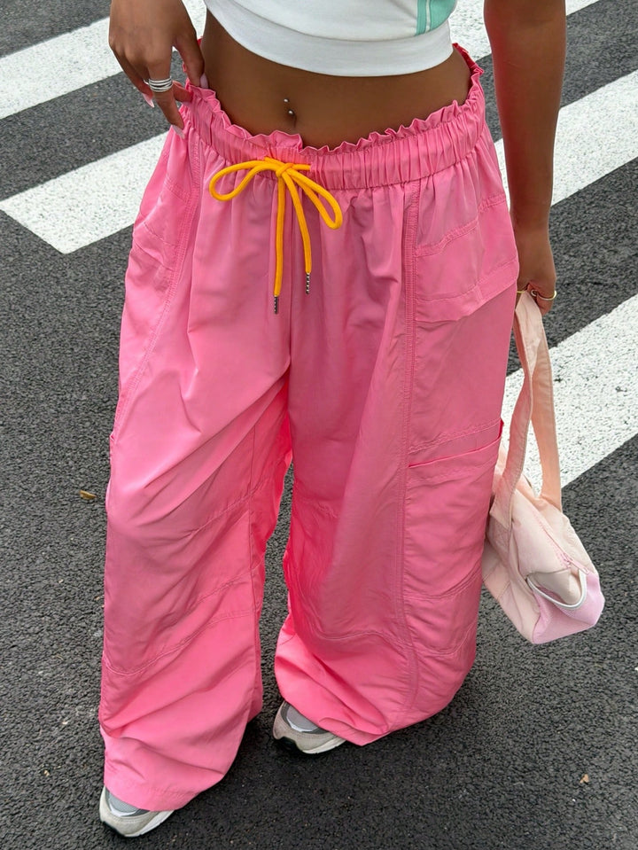 Pantaloni SHEIN, roz