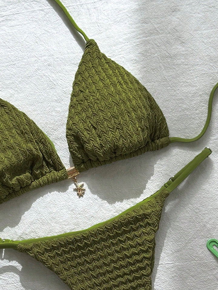 Set bikini SHEIN, kaki