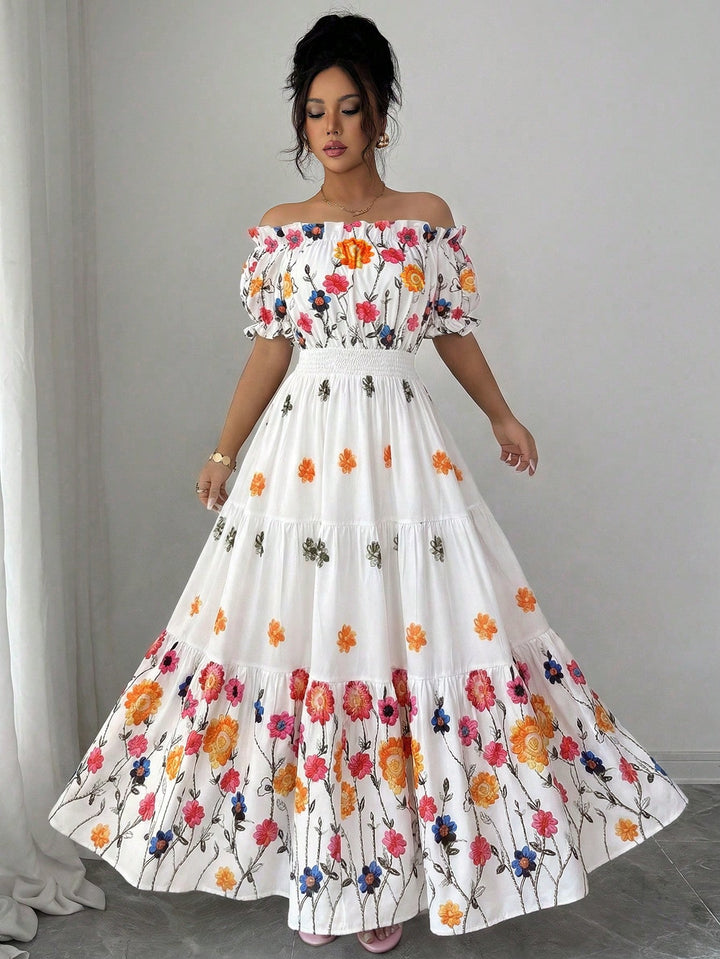 Rochie maxi SHEIN, mix culori