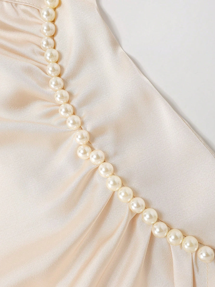 Rochie maxi SHEIN, crem