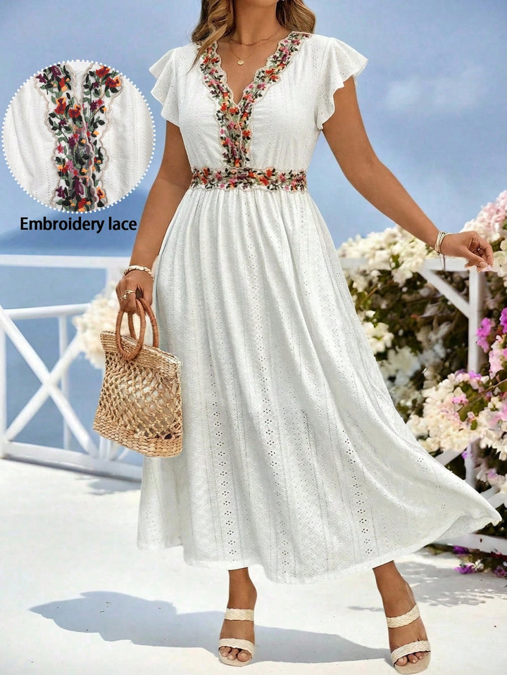 Rochie maxi SHEIN, alb