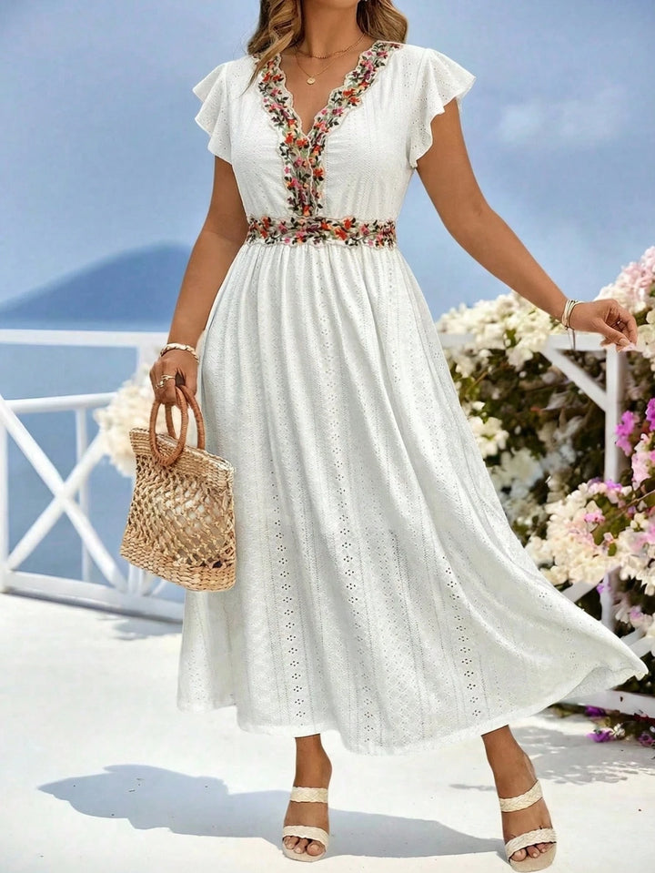 Rochie maxi SHEIN, alb