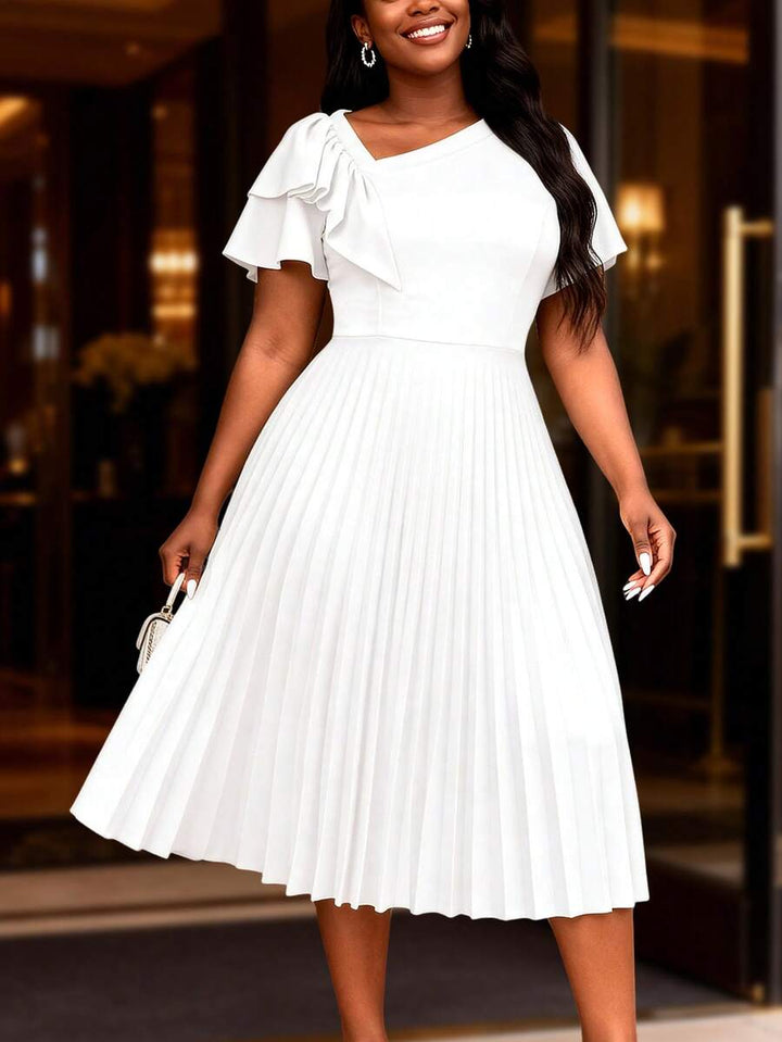 Rochie midi SHEIN, alb