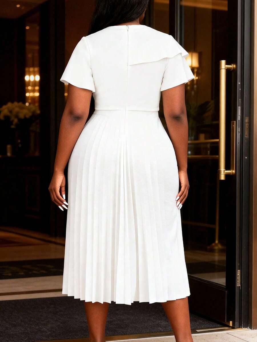 Rochie midi SHEIN, alb