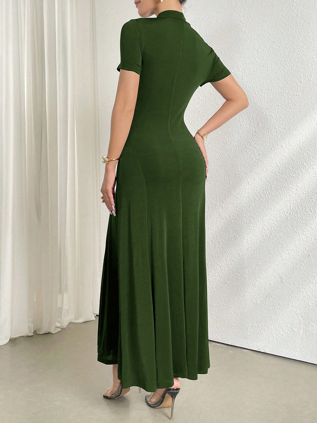 Rochie maxi SHEIN, verde