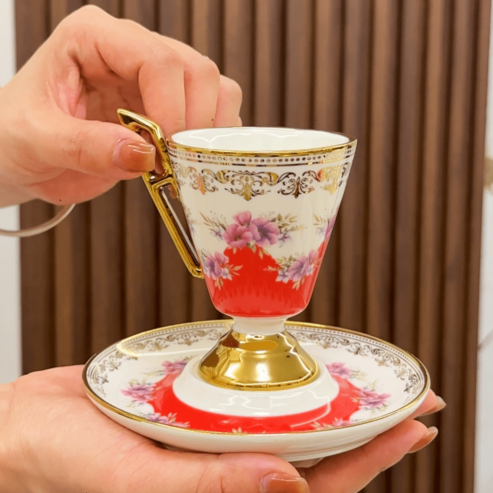 Set cești cafea SHEIN, mix culori