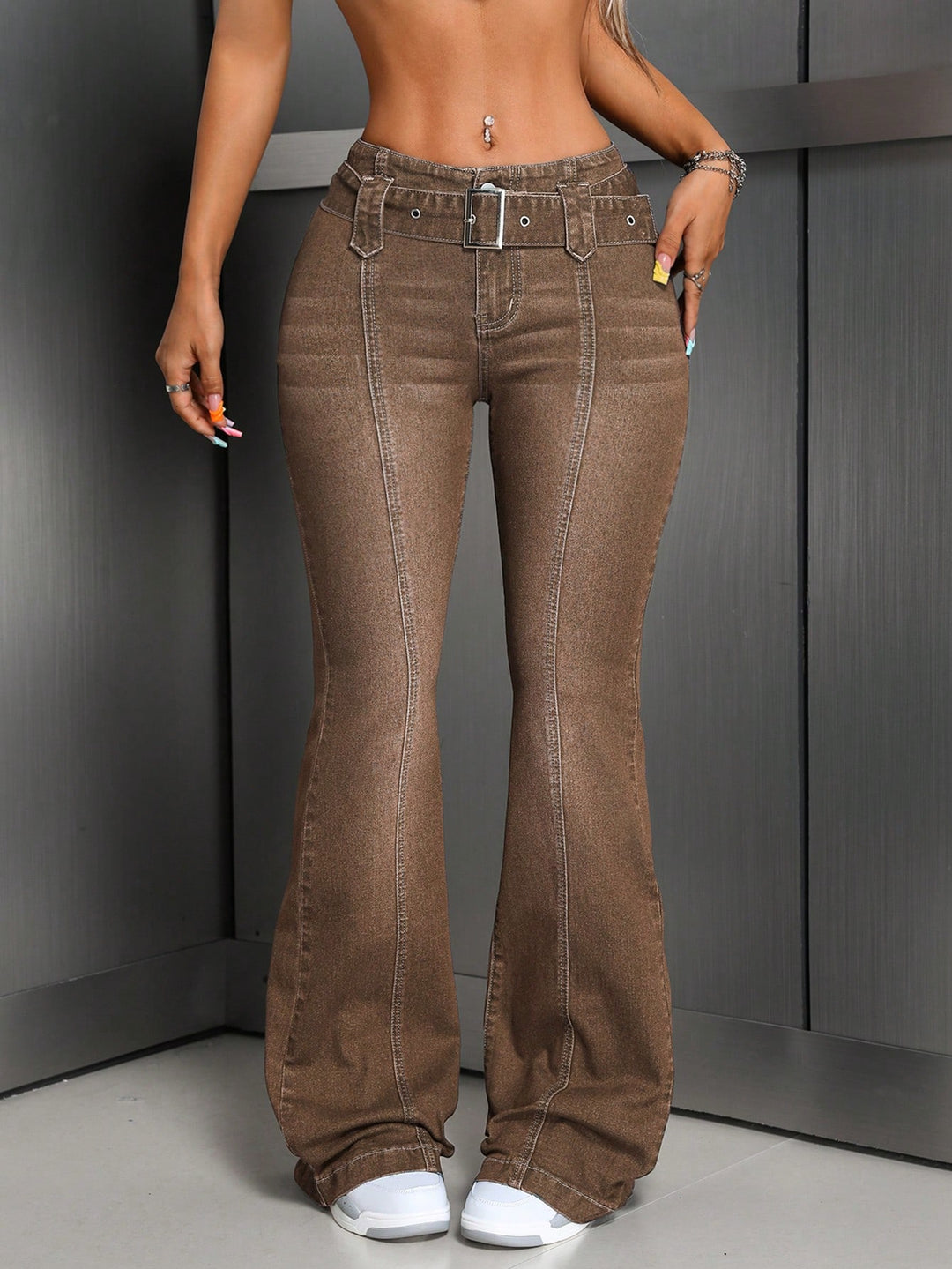 Jeans SHEIN, maro