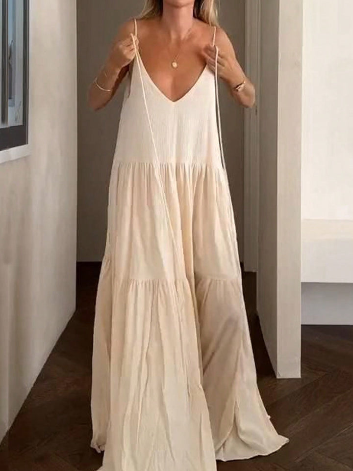 Rochie maxi SHEIN, bej