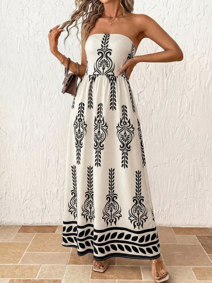 Rochie maxi SHEIN, bej