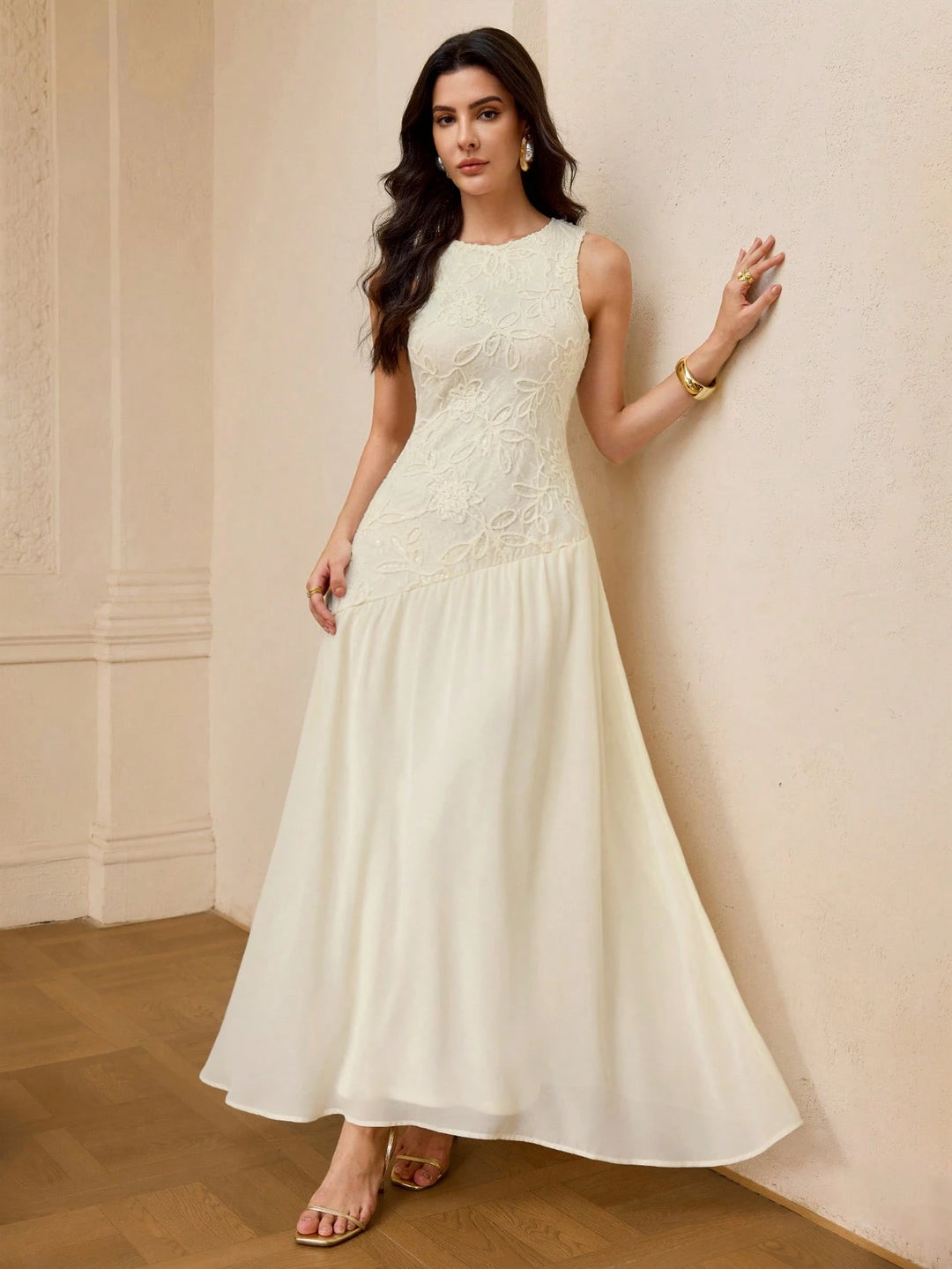 Rochie maxi SHEIN, galben